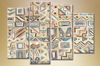 Pictură Rainbow Polyptych Abstraction 204 (1609940)