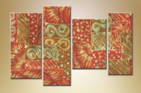 Картина Rainbow Polyptych Abstraction 214 (1609949)