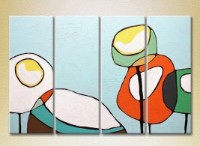 Pictură Rainbow Polyptych Abstraction blue 01 (2230246)