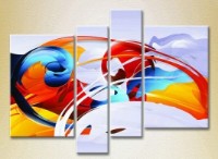 Картина Rainbow Polyptych Abstraction blue orange 09 (2230336)