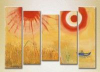 Pictură Rainbow Polyptych Abstraction Chagall 06 (2231725)