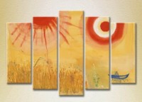 Pictură Rainbow Polyptych Abstraction Chagall 07 (2231710)