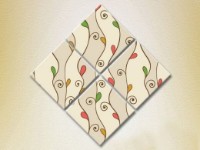 Картина Rainbow Polyptych Abstraction pattern red green 09 (2230524)