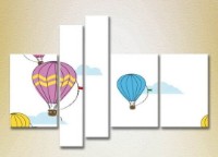 Pictură Rainbow Polyptych Balloons 09 (2231749)