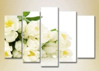 Картина Rainbow Polyptych Bouquet of white tulips 04 (2932797)
