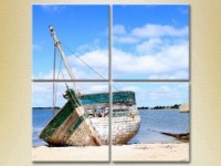 Картина Rainbow Polyptych Broken longboat 01 (2223414)