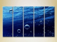 Pictură Rainbow Polyptych Bubbles in the Sea 02 (2224779)