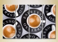 Pictură Rainbow Polyptych Coffee Espresso 01 (2220253)