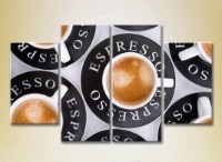 Pictură Rainbow Polyptych Coffee Espresso 03 (2220258)