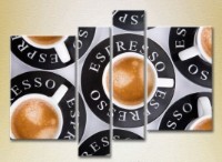 Pictură Rainbow Polyptych Coffee Espresso 04 (2220255)