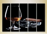 Pictură Rainbow Polyptych Cognac and Cigar 04 (2224584)