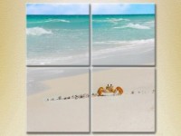 Pictură Rainbow Polyptych Crab on the Sand 03 (2223397)