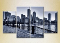 Картина Rainbow Polyptych Embankment monochrome 01 (2718158)