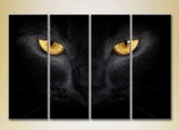 Pictură Rainbow Polyptych Eyes of a Black Cat 01 (2222219)