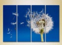 Pictură Rainbow Polyptych Flying Dandelion (2932342)