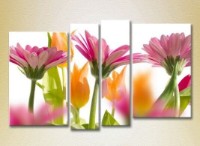 Pictură Rainbow Polyptych Gerbera 04 (2932275) imaginea #1 — magazin online Desire.md