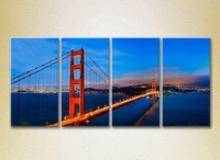 Картина Rainbow Polyptych Golden Gate Bridge (2718152)