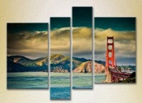 Картина Rainbow Polyptych Golden Gate Bridge in Perspective 02 (2718153)