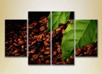 Pictură Rainbow Polyptych Grains coffee leaves 03 (2220248) imaginea #1 — magazin online Desire.md