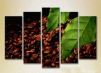 Pictură Rainbow Polyptych Grains coffee leaves 04 (2224573) imaginea #1 — magazin online Desire.md