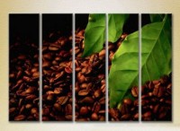 Pictură Rainbow Polyptych Grains coffee leaves 05 (2224574) imaginea #1 — magazin online Desire.md