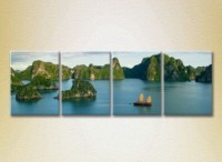 Pictură Rainbow Polyptych Halong Bay Vietnam 01 (2223672)