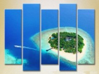 Pictură Rainbow Polyptych Island Maldives 05 (2224786)