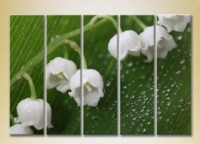 Pictură Rainbow Polyptych Lilies of the Valley 03 (2932828)