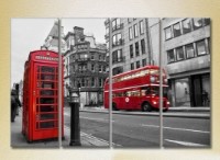 Pictură Rainbow Polyptych London Doubledecker 01 (2718141)