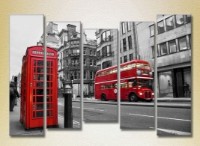Pictură Rainbow Polyptych London Doubledecker 03 (2224539)
