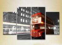 Pictură Rainbow Polyptych London Doubledecker 07 (2718144)