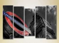 Pictură Rainbow Polyptych London Underground 07 (2224516)