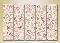 Картина Rainbow Polyptych Love 11 (2231625)