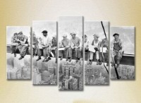 Картина Rainbow Polyptych Lunch on a skyscraper 01 (2224528)