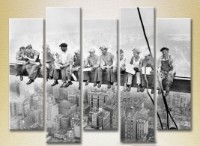 Pictură Rainbow Polyptych Lunch on a skyscraper 03 (2224530) imaginea #1 — magazin online Desire.md