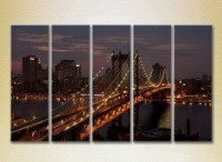 Pictură Rainbow Polyptych Manhattan Bridge 04 (2224523) imaginea #1 — magazin online Desire.md
