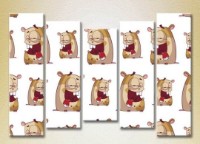 Pictură Rainbow Polyptych Monsters 02 (2231781)