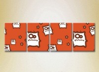 Pictură Rainbow Polyptych Monsters orange 02 (2230564)