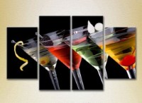 Pictură Rainbow Polyptych Multicolored Cocktails 01 (2220282) imaginea #1 — magazin online Desire.md