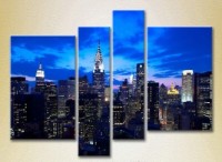 Картина Rainbow Polyptych New York Skyscrapers (2718169)