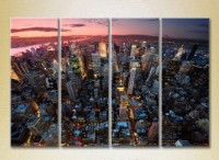 Картина Rainbow Polyptych New York Top View 01 (2718168)