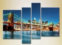 Картина Rainbow Polyptych Night Brooklyn Bridge (2718162)