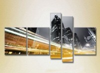 Pictură Rainbow Polyptych Night City 05 (2224522)