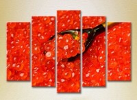 Pictură Rainbow Polyptych Red Caviar 04 (2224589)