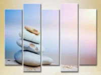 Pictură Rainbow Polyptych Rock Garden 03 (2224797)