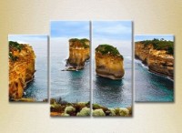 Pictură Rainbow Polyptych Rocks in the Sea 01 (2223422) imaginea #1 — magazin online Desire.md