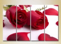 Pictură Rainbow Polyptych Roses and Hearts (2932351) imaginea #1 — magazin online Desire.md