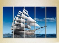 Pictură Rainbow Polyptych Sailboat 03 (2224784)