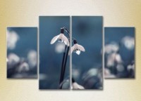 Pictură Rainbow Polyptych Snowdrops (2932331)