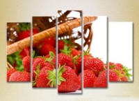 Pictură Rainbow Polyptych Strawberry in a basket 01 (2224577) imaginea #1 — magazin online Desire.md
